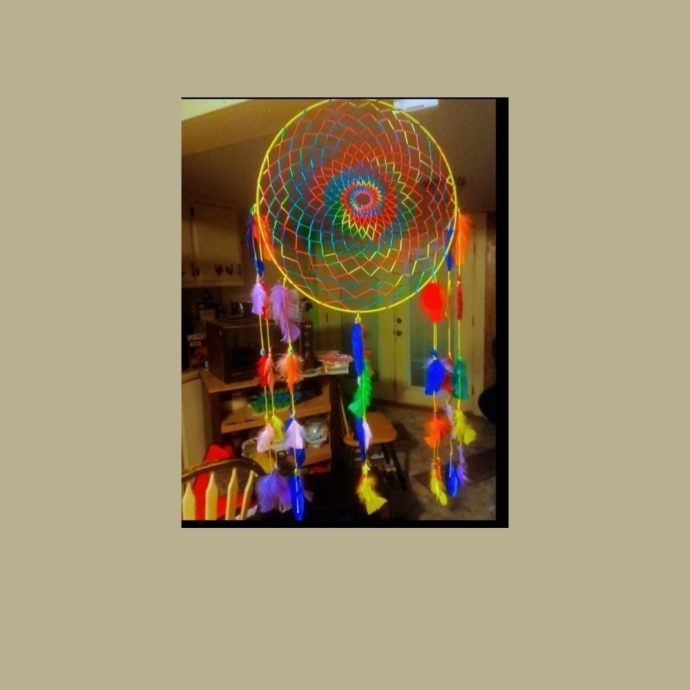 Colorful Dreamcatcher with Feathers